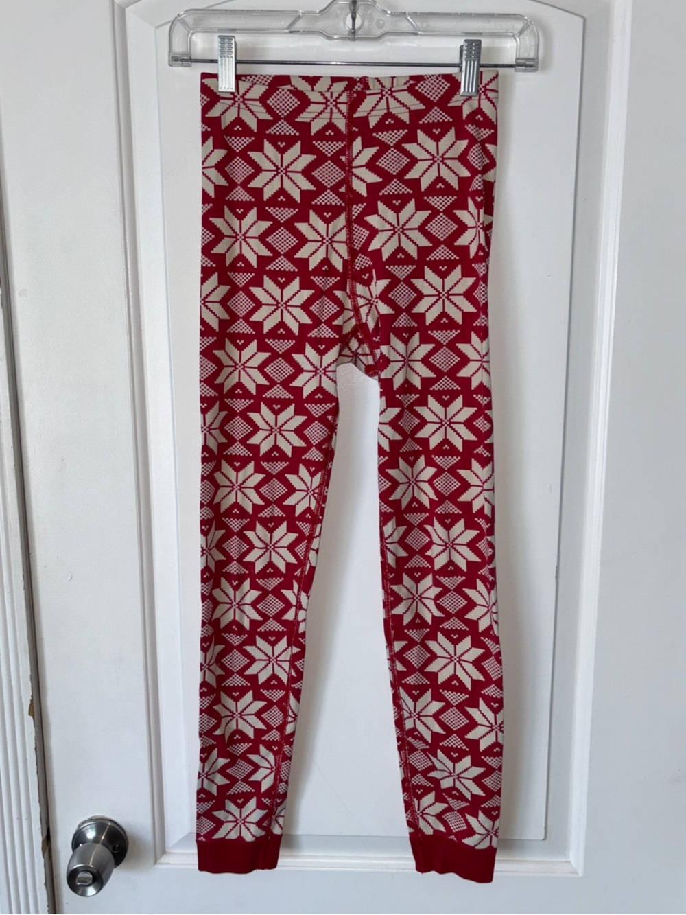 Hanna Andersson snowflake fair isle Nordic pattern pajama bottoms pants 150/12